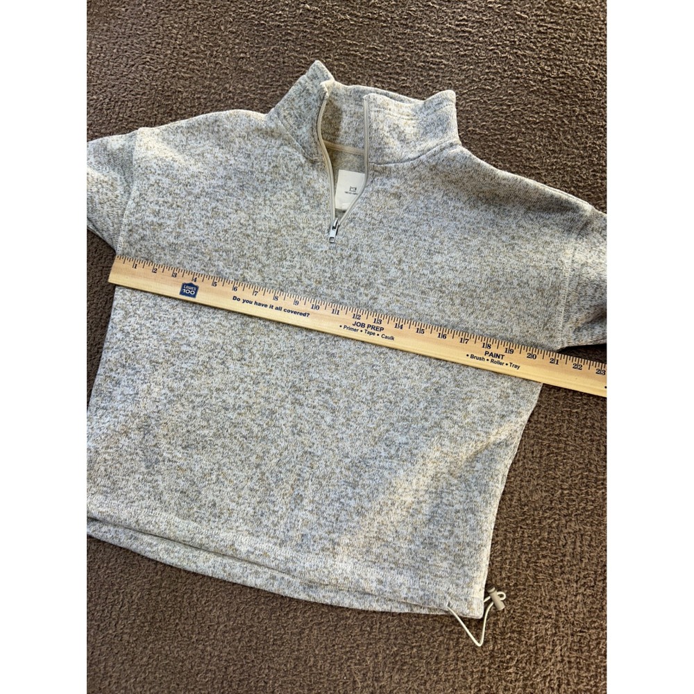 Thread & Supply Womens Heather Oatmeal Quarter Zip Pullover Fleece S JKX7570 - Picture 6 of 8